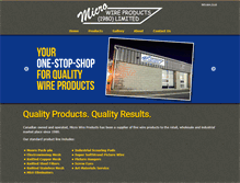 Tablet Screenshot of microwireproducts.com